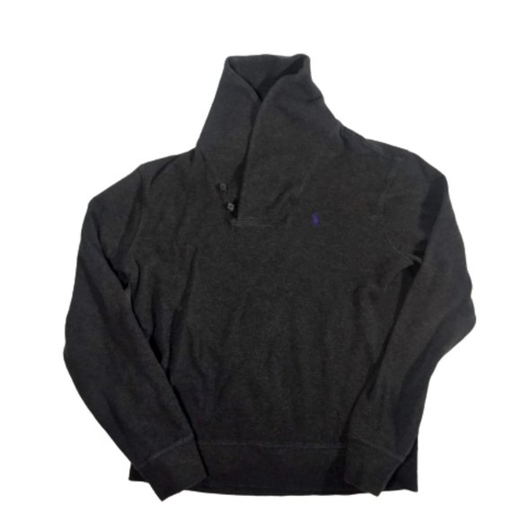 Polo Ralph Lauren Estate Rib Gray Pullover Men's Size Medium - Picture 1 of 5